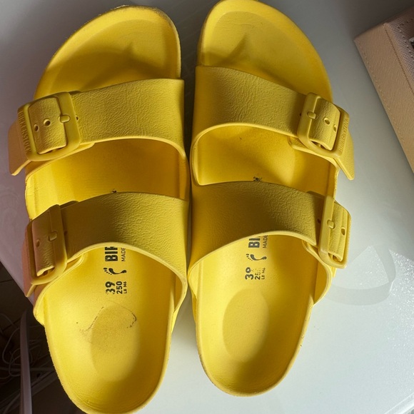 Birkenstock Shoes - Birkenstock Bright Yellow Sandals